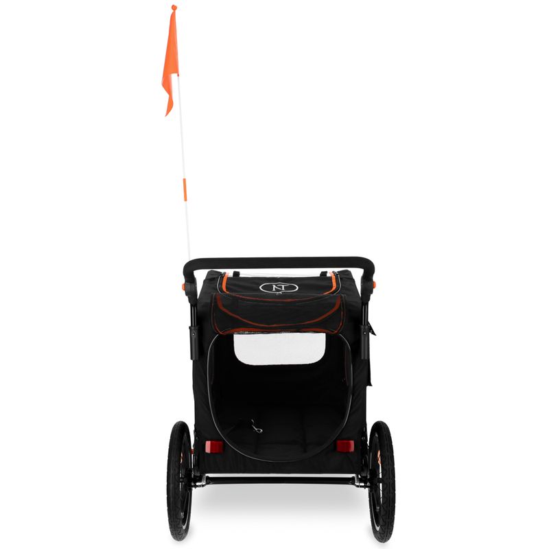 Nomad Tales Spirit Bike Trailer, ebony / tangerine