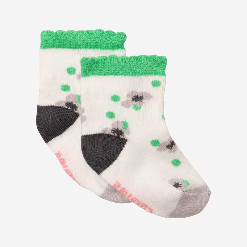 Chaussettes bébé fille micro fleurs pop beige Catimini