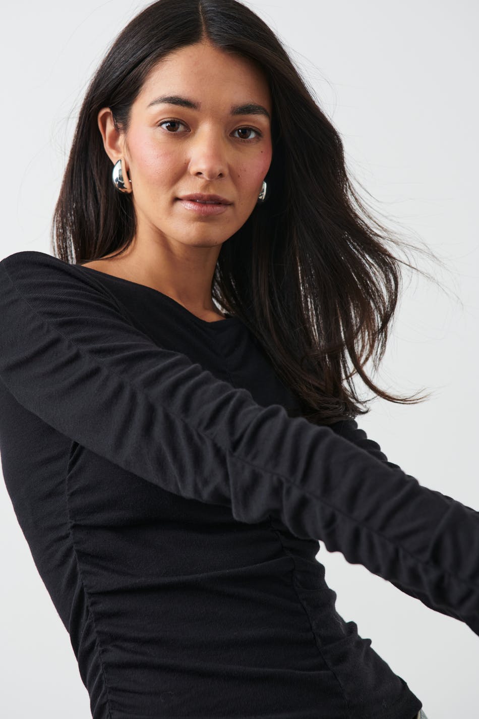 Ruched ls top