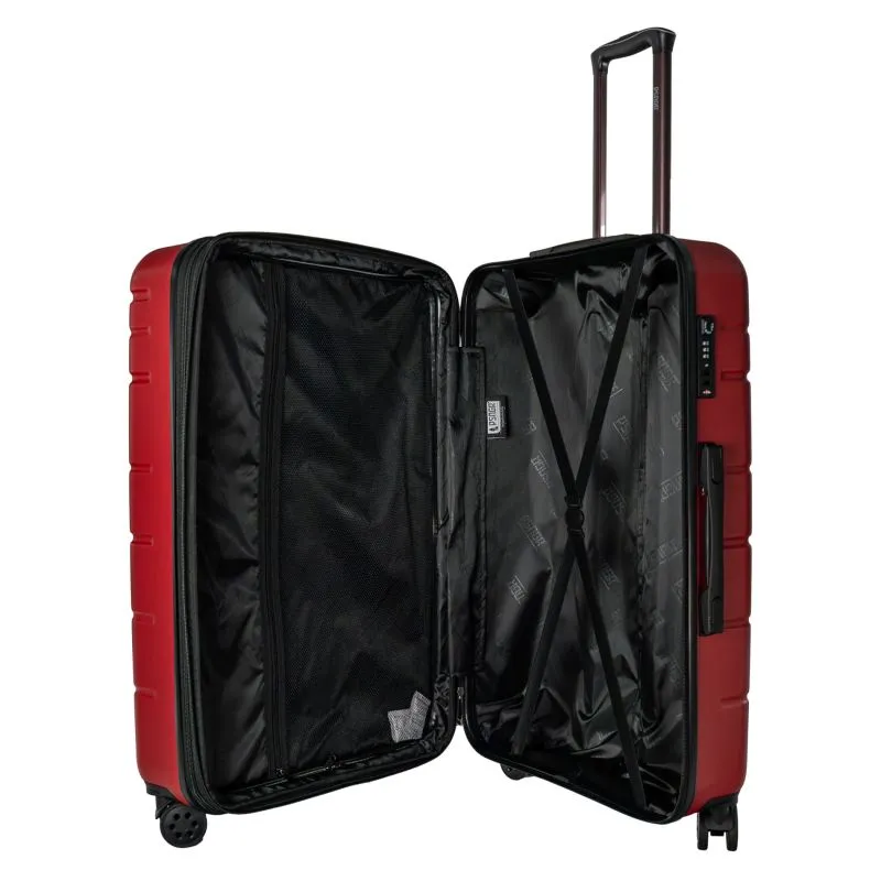 PSNGR Stripes Trolley L (76 cm) Erweiterbar- DK Red