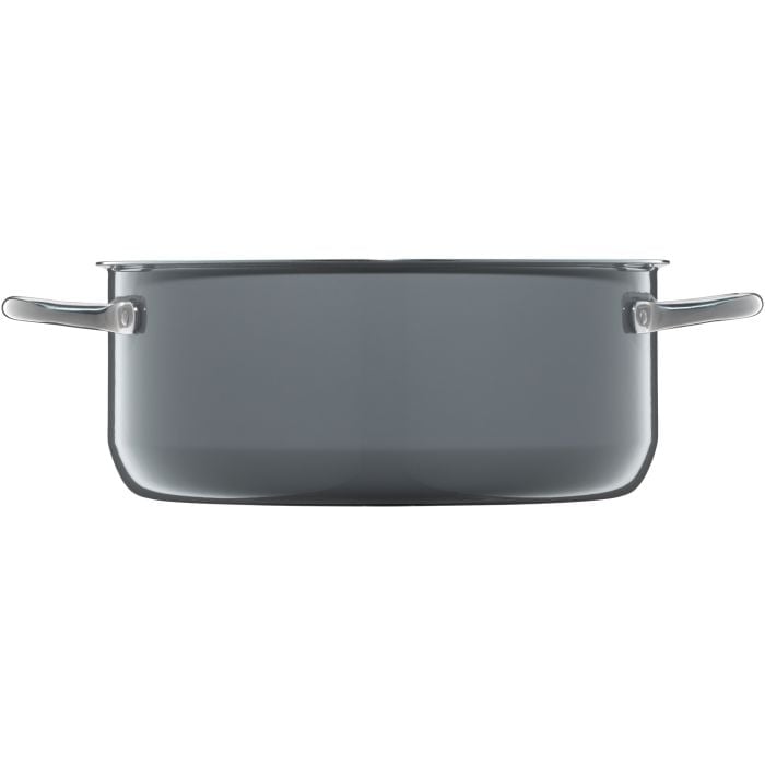 WMF Fusiontec Essential Bratentopf mit Deckel, 24cm Calm Grey