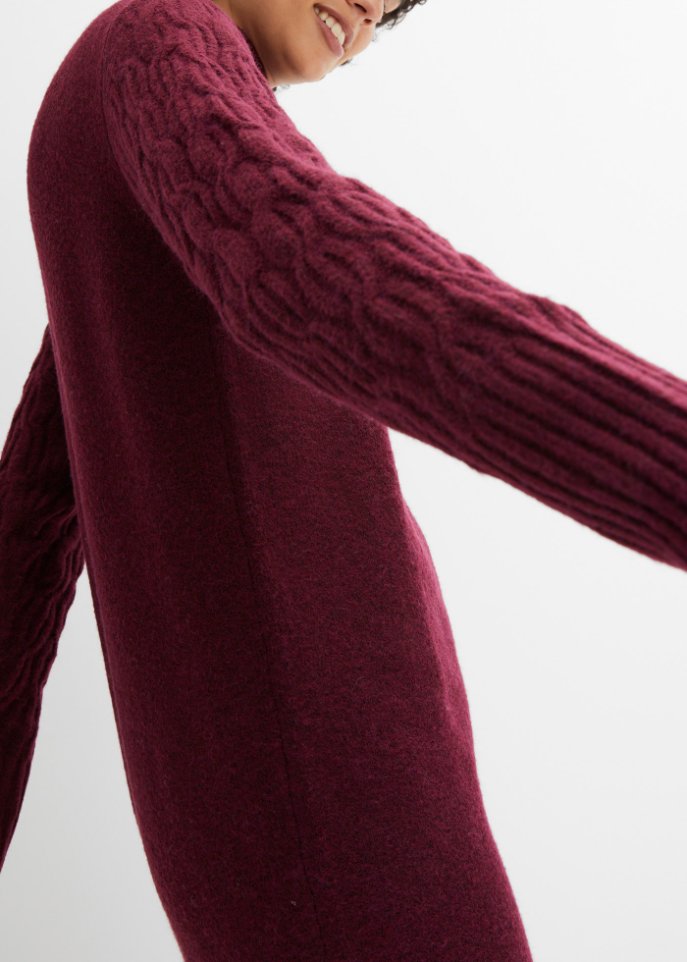 Strickkleid mit Wollanteil
