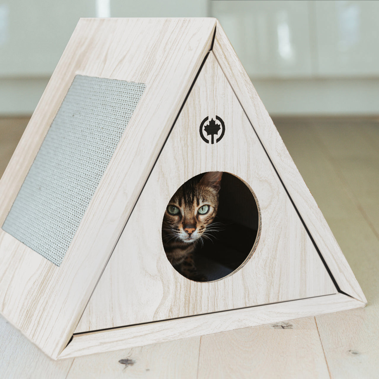 Canadian Cat Company Katzenhöhlen Canadian Cat Company Höhle Triangle House hellgrau