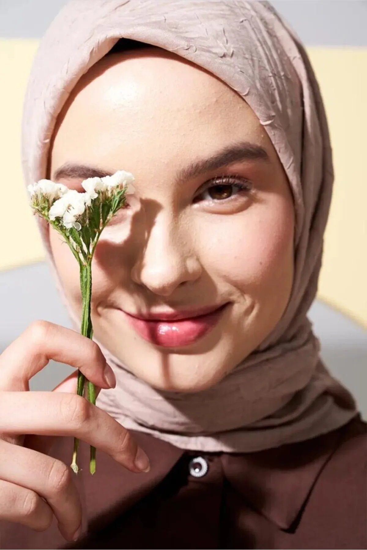 SOYTEMİZ  Hijab Damen-Schal aus Bio-Bambus, Latte