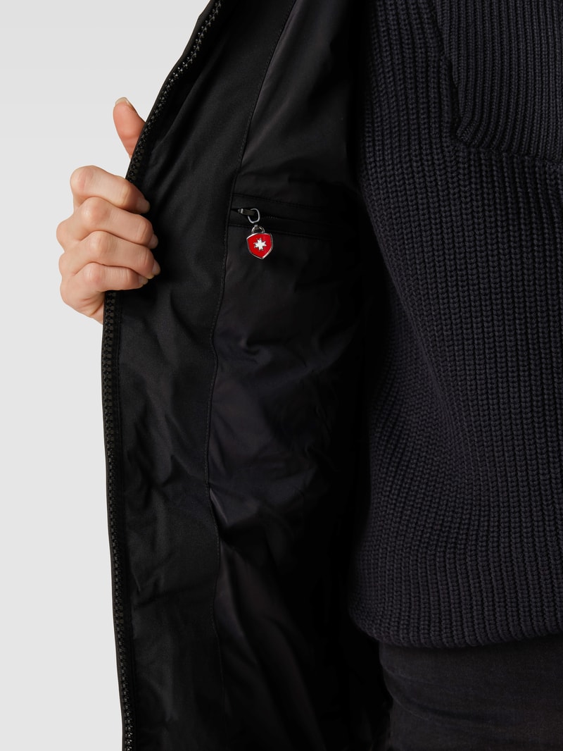 Steppjacke mit Kapuze Modell 'Cordoba' in schwarz