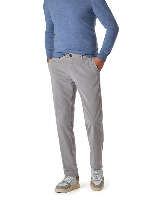 BOGGI MILANO, Hose Marcello, Cord, hellgrau