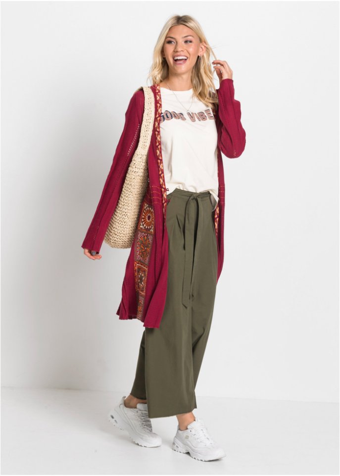 Longstrickjacke