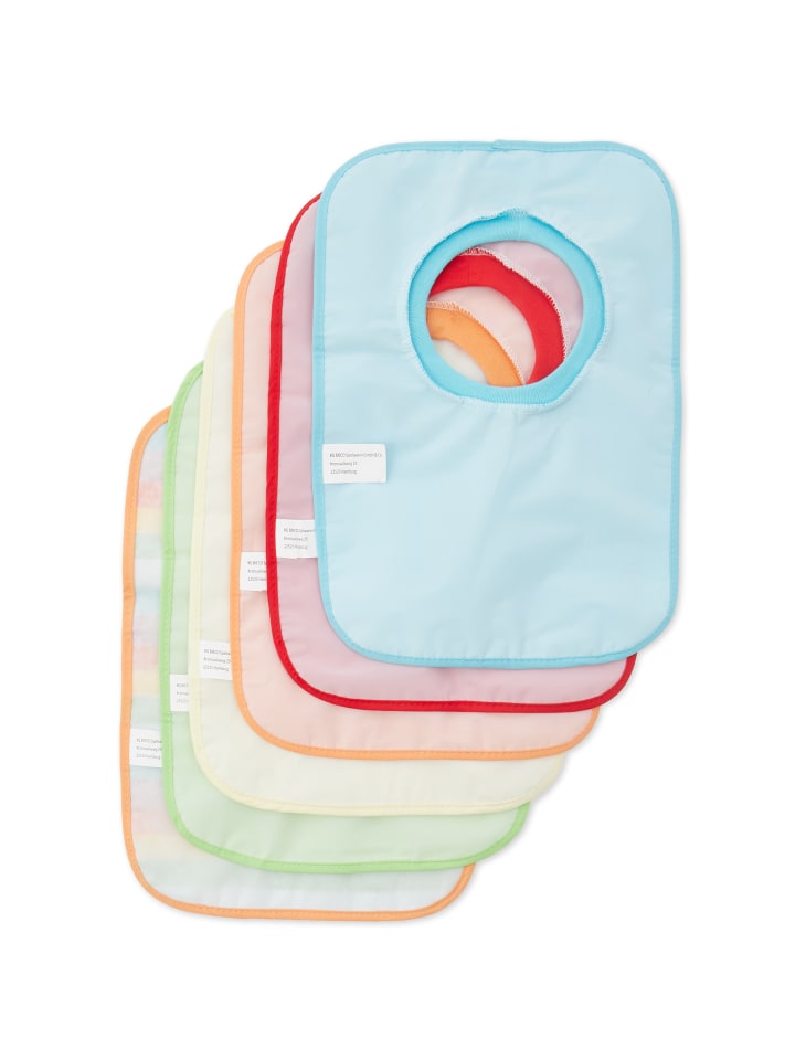 Bieco Spielwaren Baby Schlupf Lätzchen, 6er Pack - ab Geburt in Mehrfarbig günstig kaufen onesize