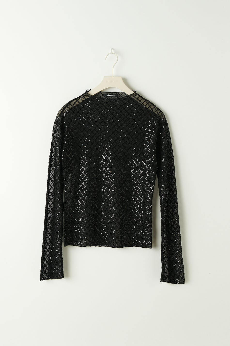 Square sequin top