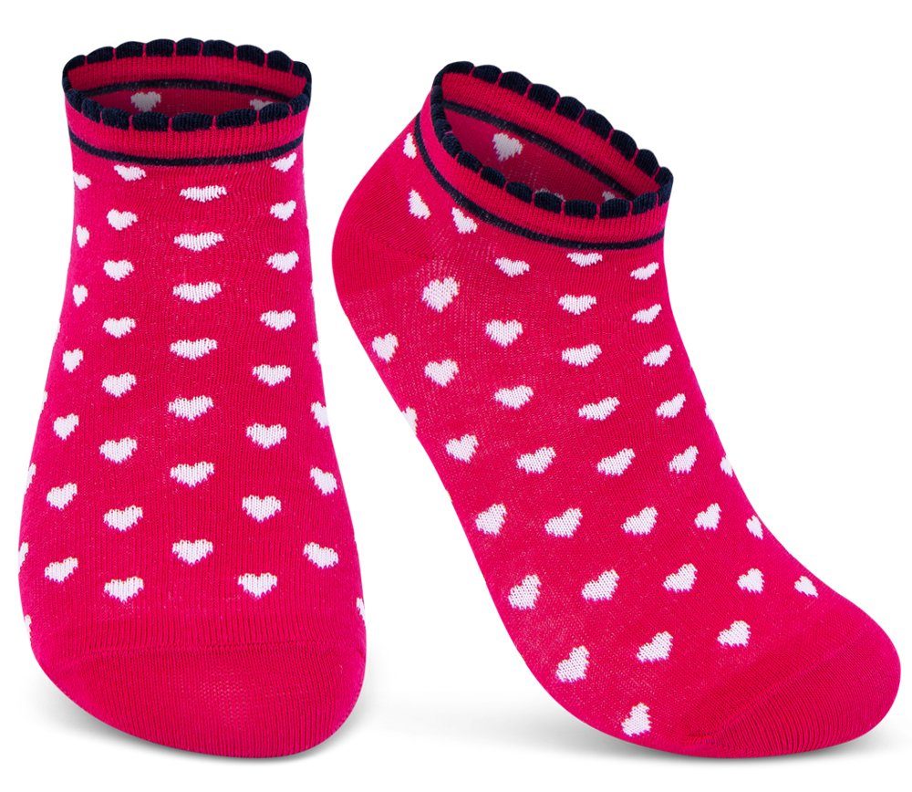 sockenkauf24 Sneakersocken 10 Paar Kinder Sneaker Socken Jungen & Mädchen Baumwolle Kindersocken (56271, 35-38) WP