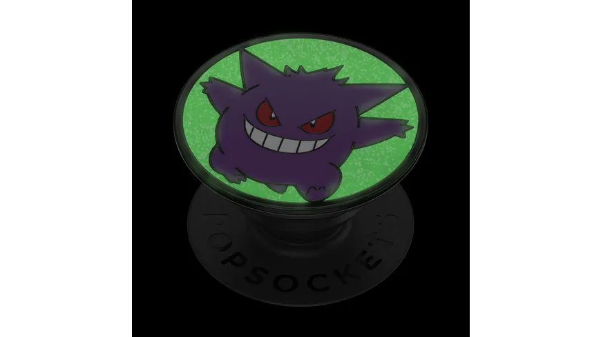 PopGrip - ausziehbarer Handy-Griff Handyhalter - Pokémon Enamel Glow in the Dark Gengar