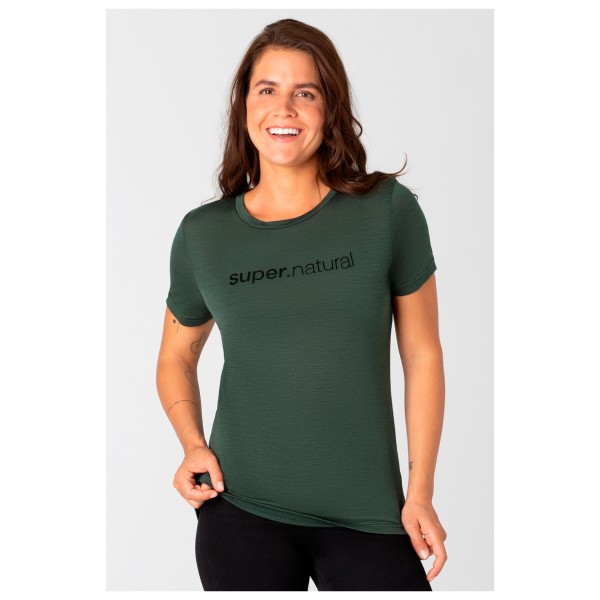 super.natural - Women's 3D Signature Tee - Merinoshirt