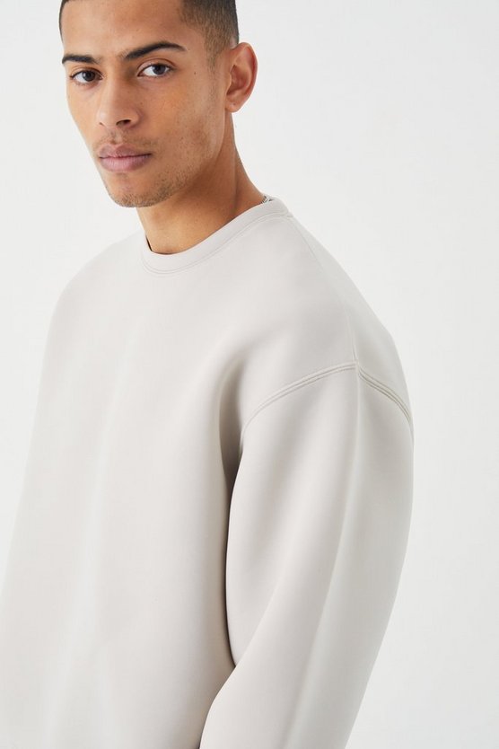 Kastiges Oversize Scuba-Sweatshirt