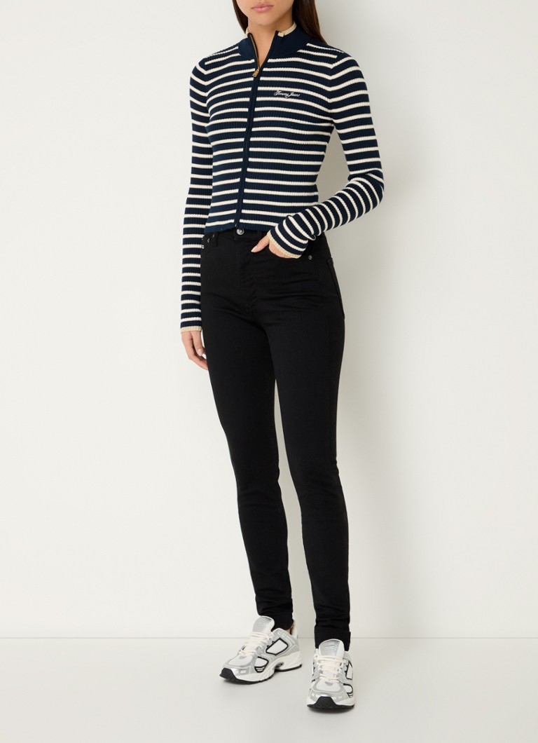 Vestă Tommy Hilfiger cu dungi și inserții din lurex.