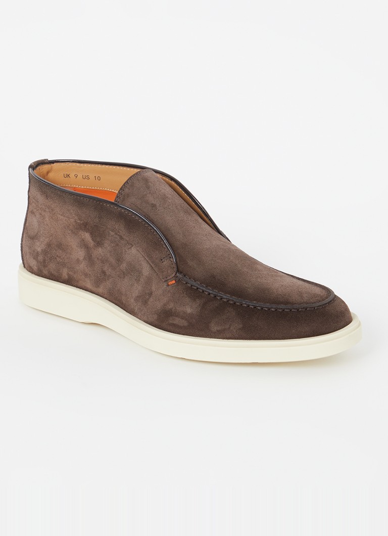 Pantofi Santoni Detroit Suede Slip-On