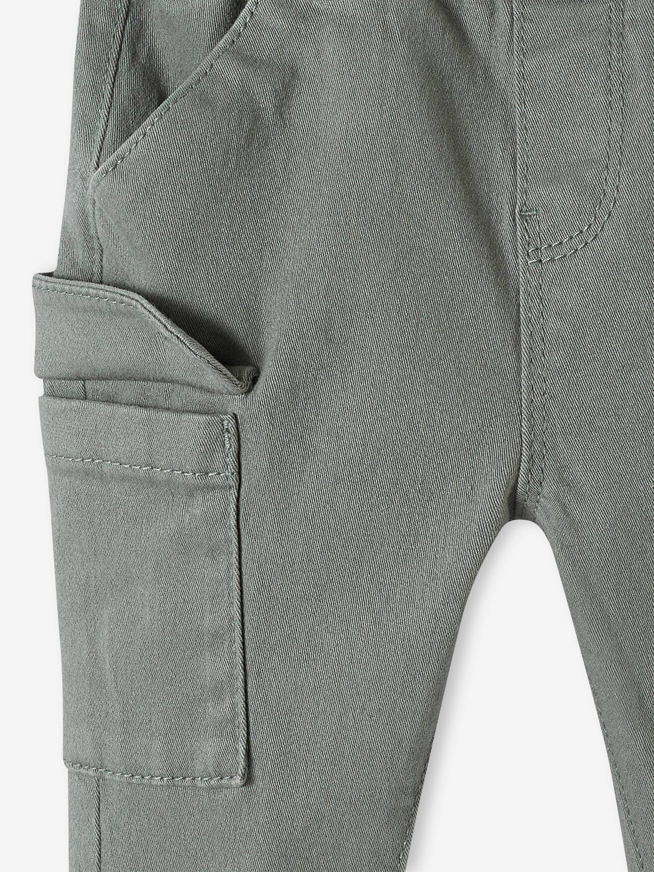 Vertbaudet Baby Cargohose mit Schlupfbund Oeko-Tex - khaki