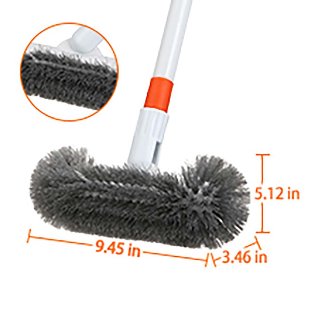 MAEREX Fensterreiniger, Teleskop Reinigungsbürste Bodenwischer 92-144cm,180° drehbar