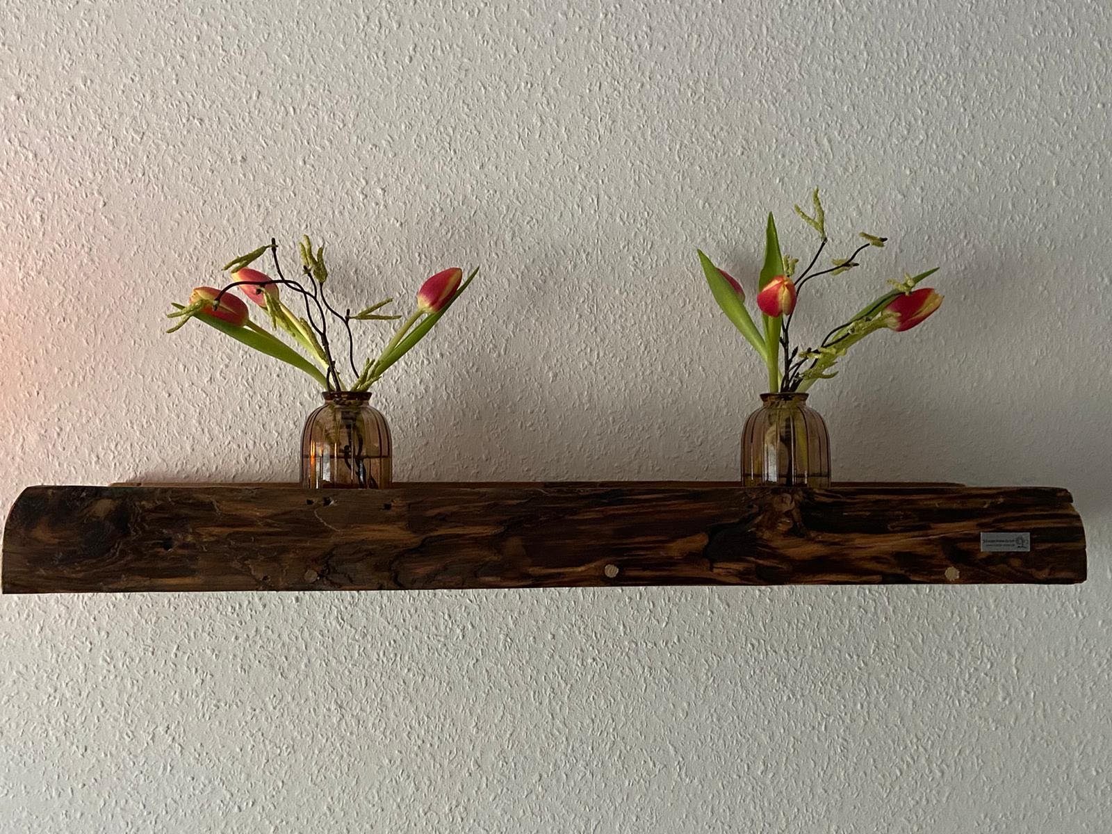 Home Feeling Deko-Wandregal Regale aus recyceltem Teakholz, drei verschiedene Längen