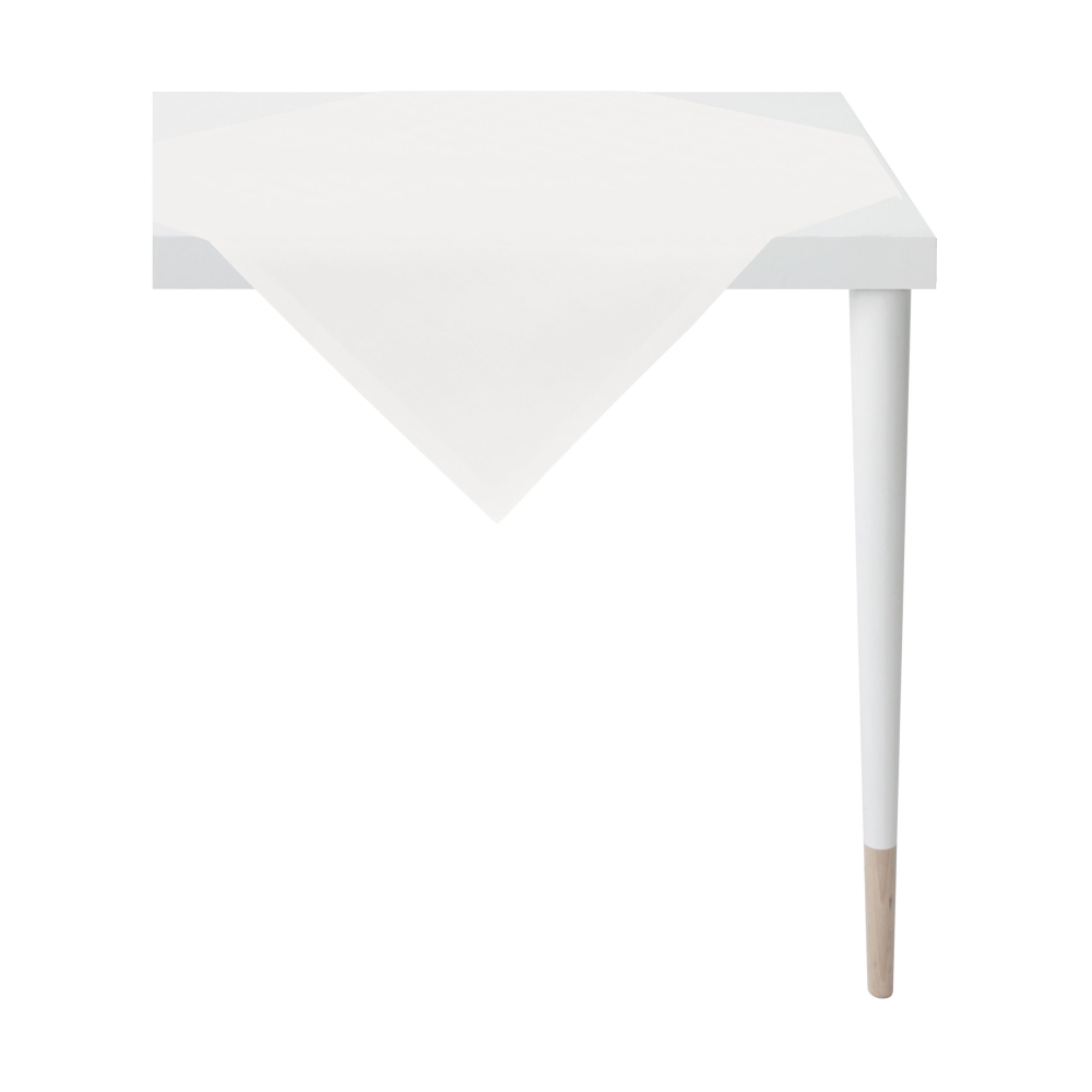Tischdecke weiß Uni-Rips