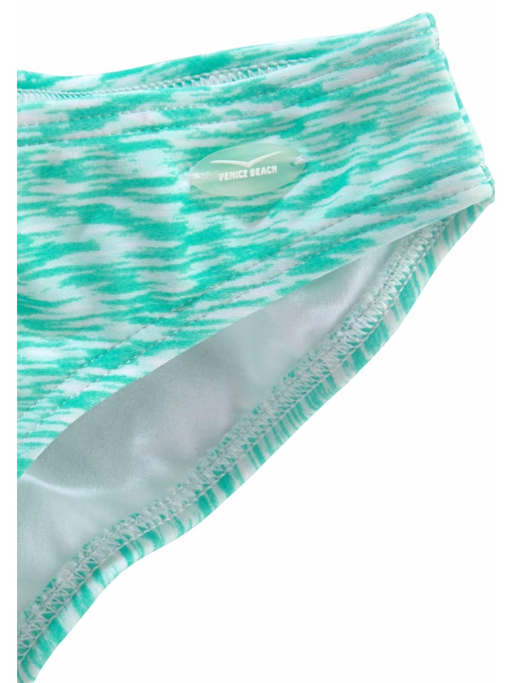 Venice Beach Bandeau-Bikini in mint-weiß günstig kaufen