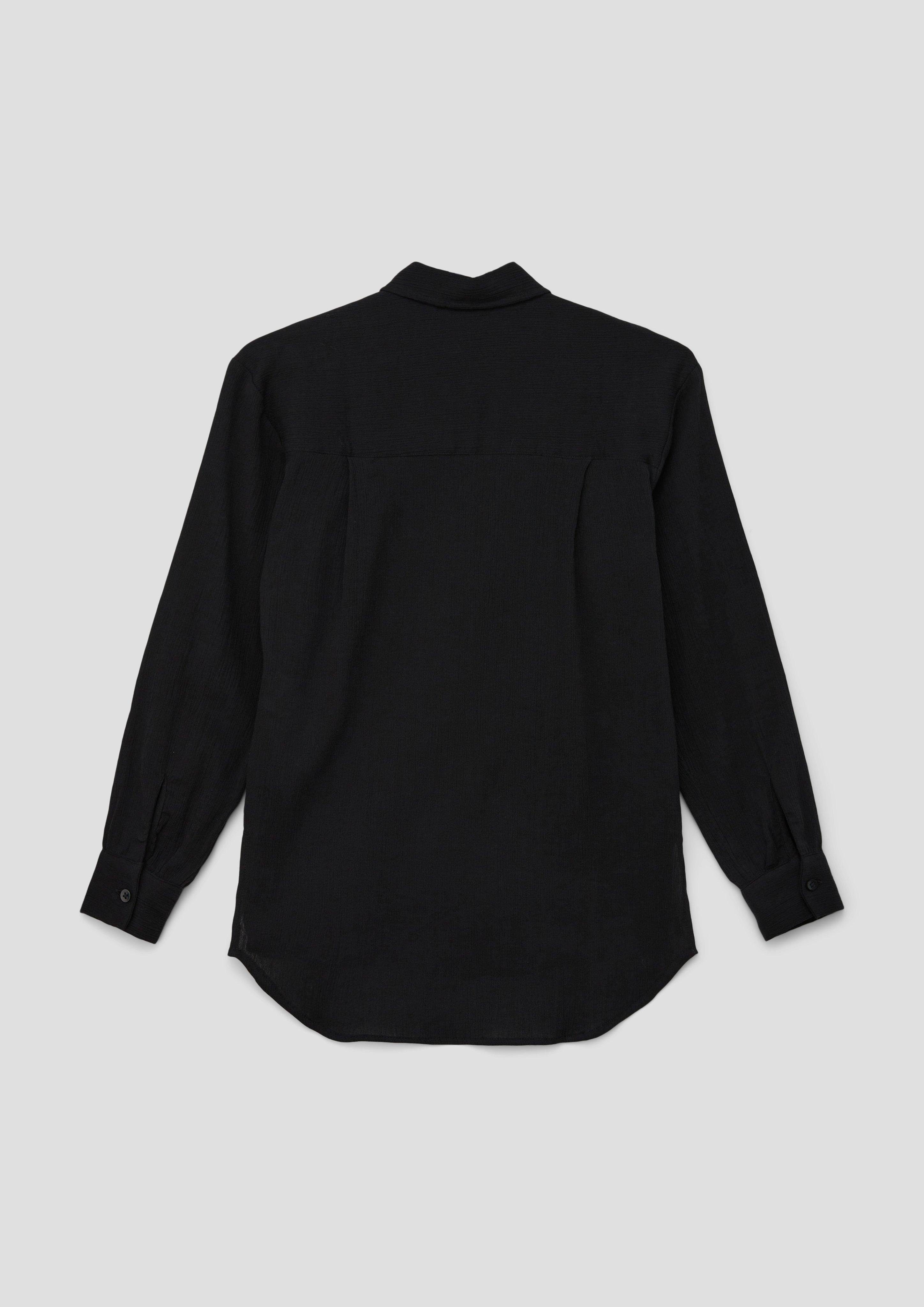 s.Oliver Langarmbluse Bluse in Long-Shape Raffung