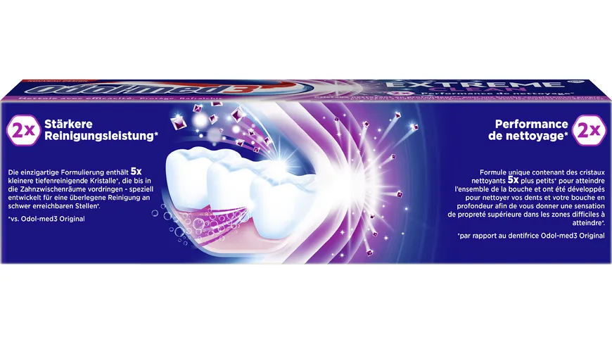 Odol-med3 Extreme Clean Tiefenreinigung Zahncreme 75 ml