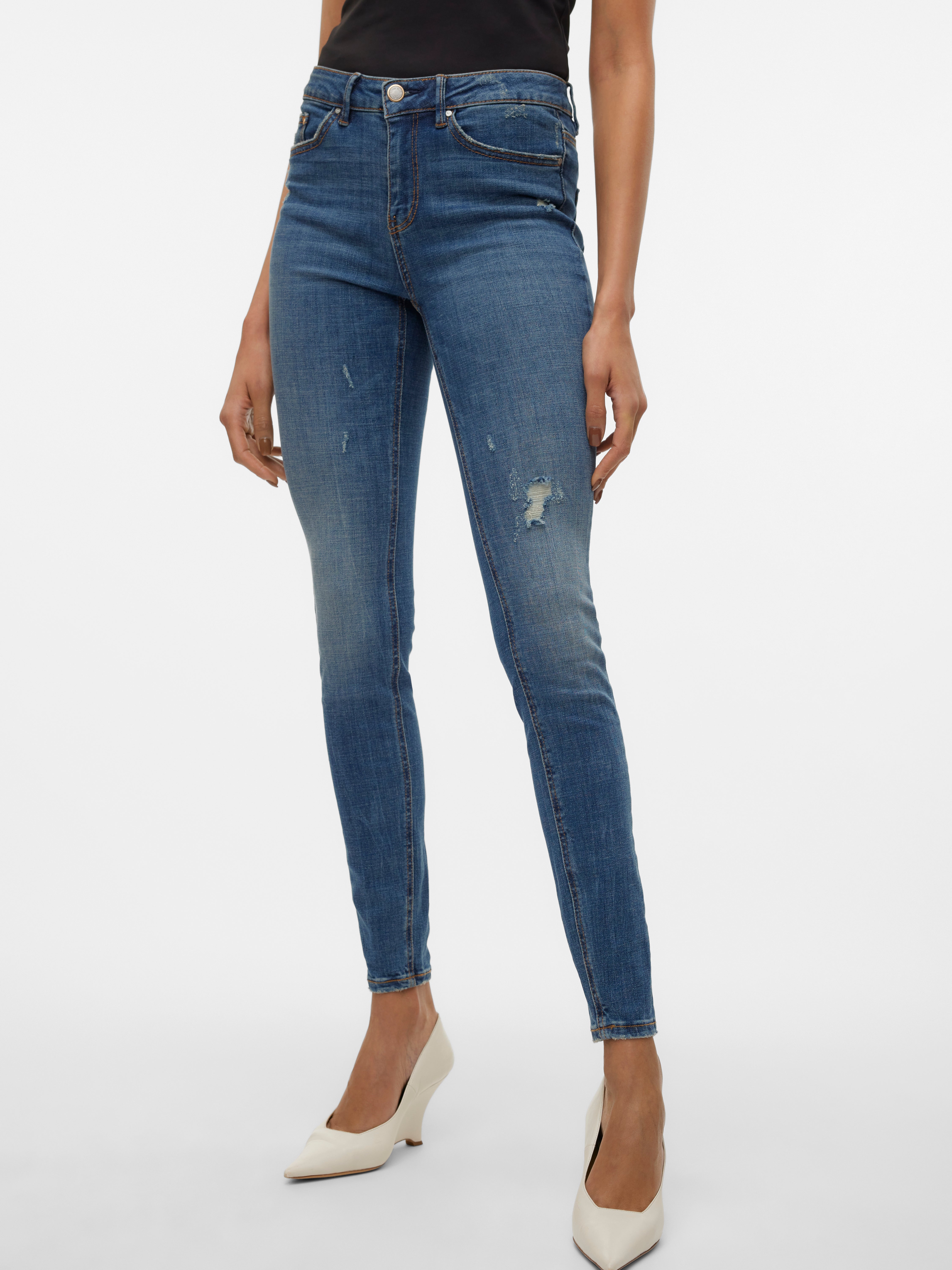 VMFLASH Mid Rise Skinny Fit Jeans