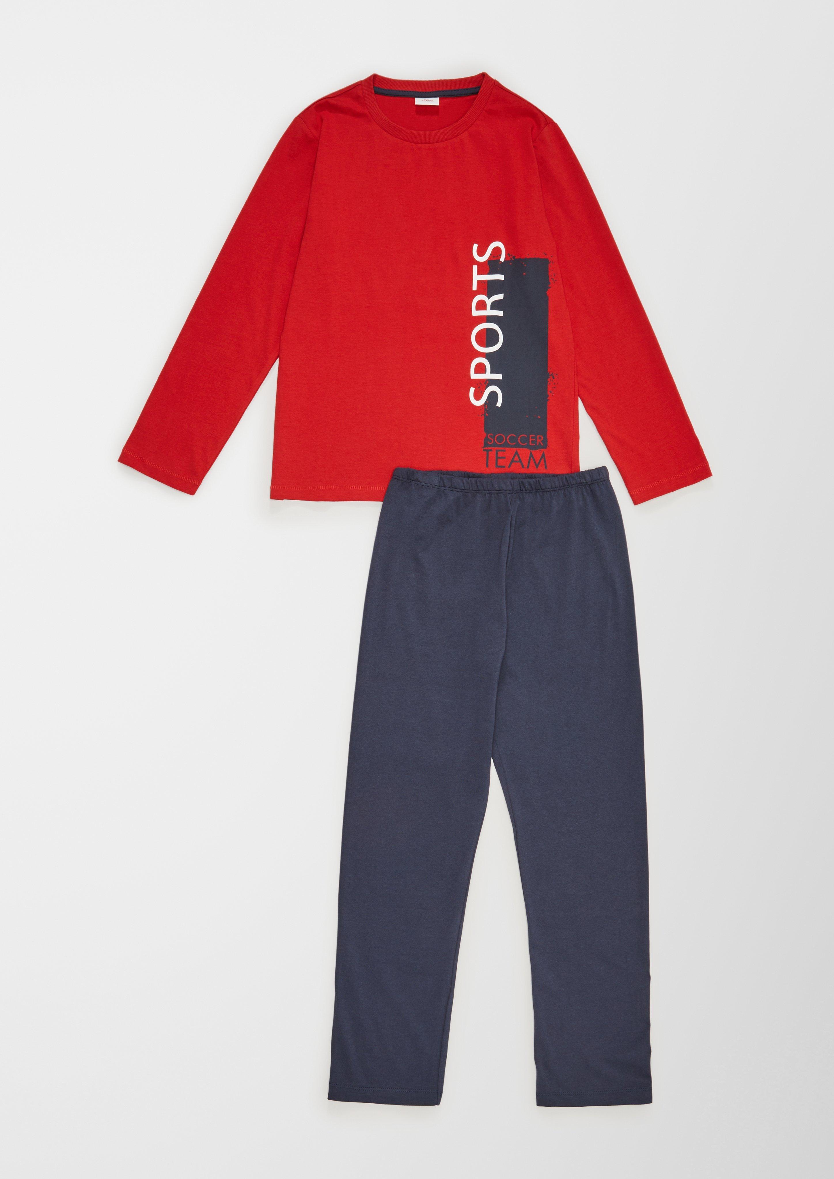Pyjama mit Print  6006832-3174