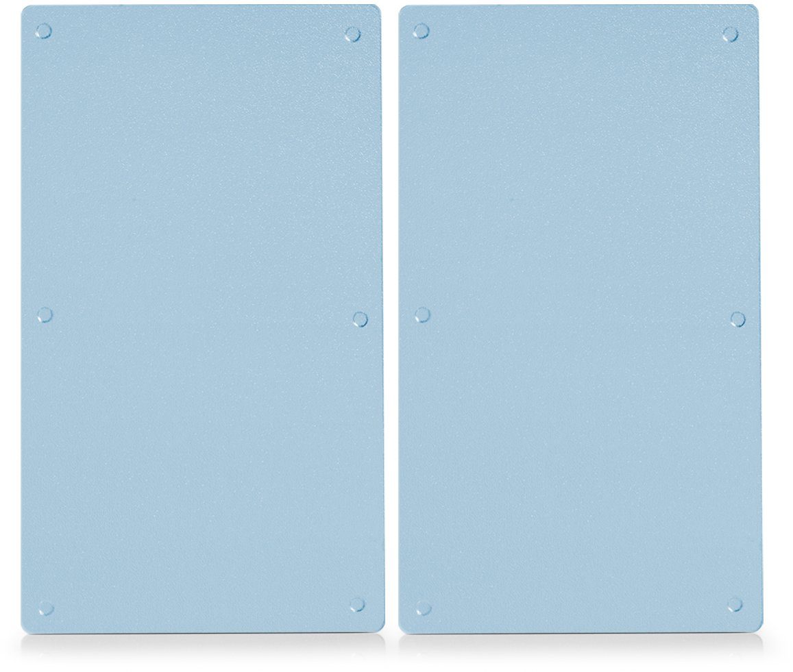 Zeller Present Schneide- und Abdeckplatte Glas, ESG-Sicherheitsglas, (Set, 2 tlg), Mit 6 rutschfesten Elastikfüßen pro Platte