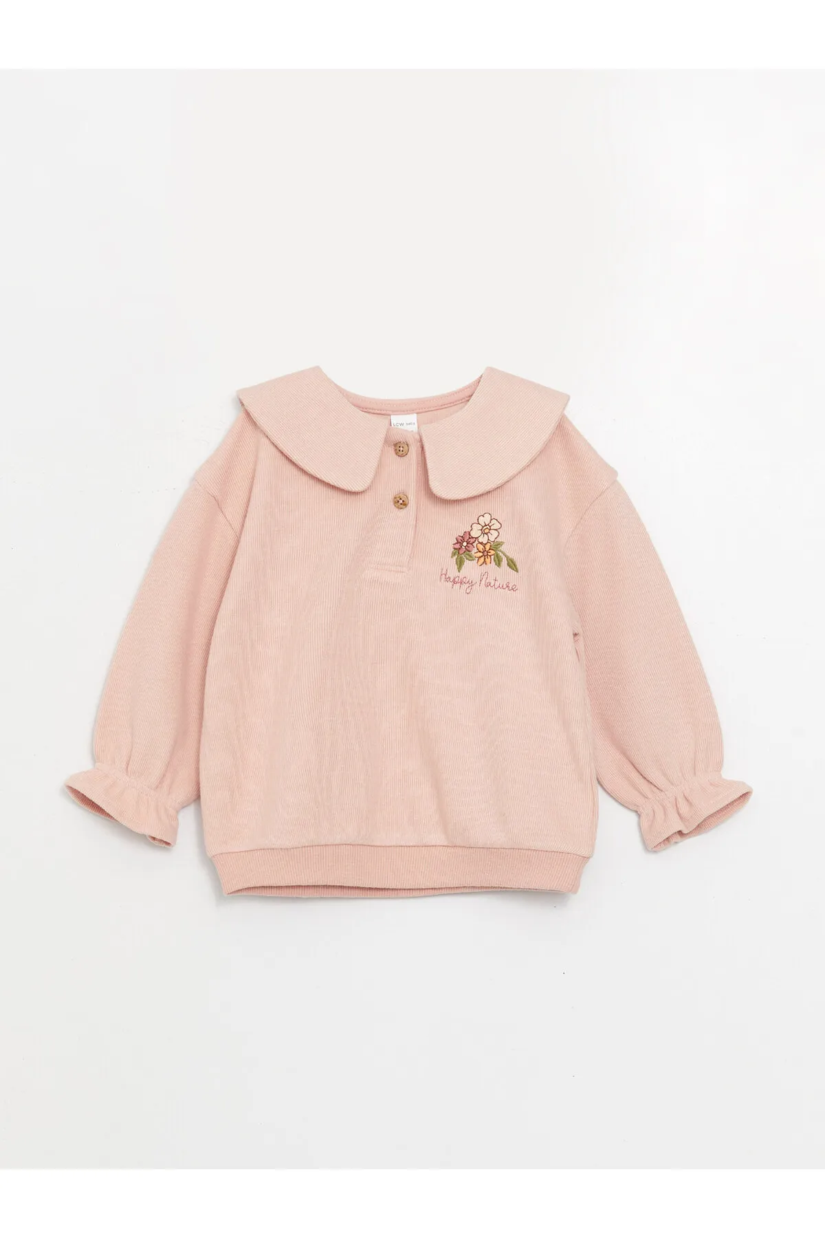 LC Waikiki  Baby-Sweatshirt für Mädchen mit Bebe-Kragen-Stickerei