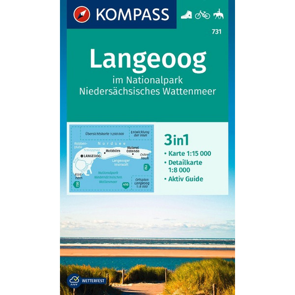 KOMPASS WANDERKARTE 731 LANGEOOG