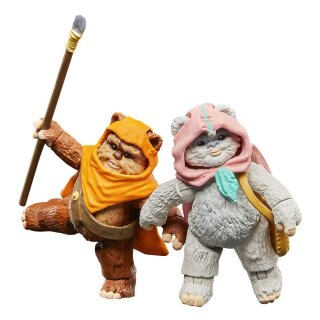 Star Wars: Ewoks Vintage Collection Actionfiguren Wicket W Warrick & Kneesaa 10 cm