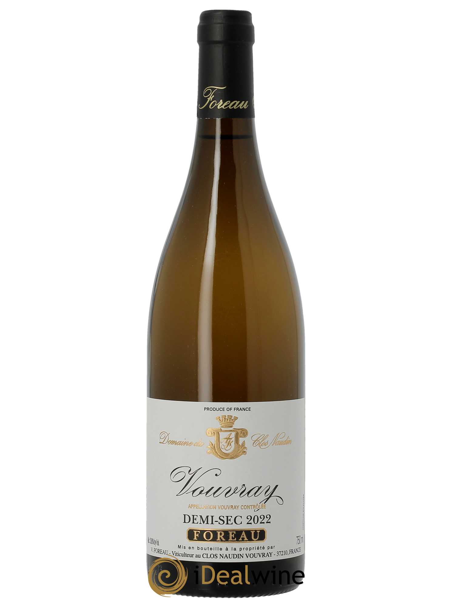 Vouvray Demi-Sec Clos Naudin - Philippe Foreau  2022 - Lot de 1 Bouteille
