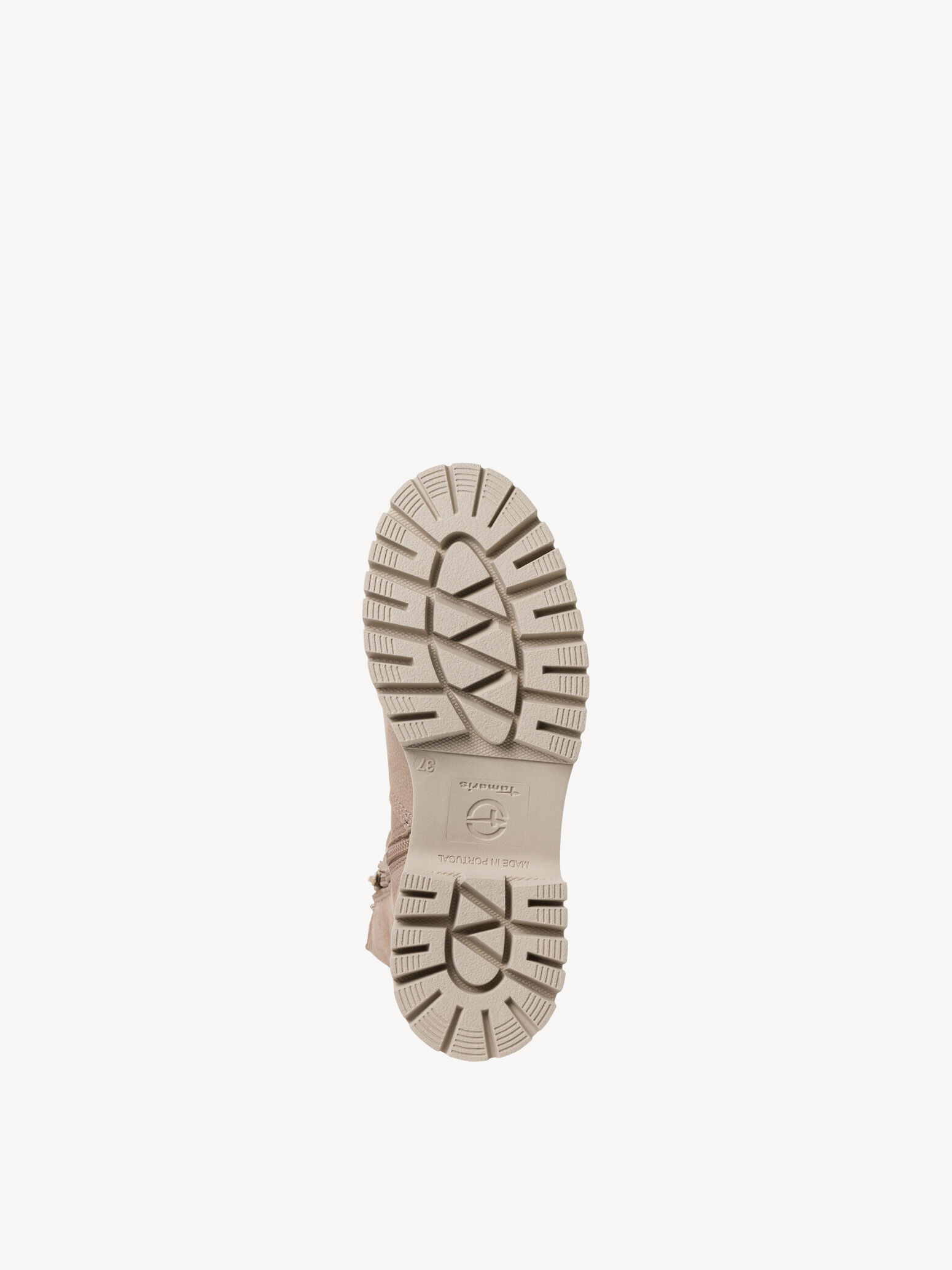 Bottine en cuir - beige doublure chaude