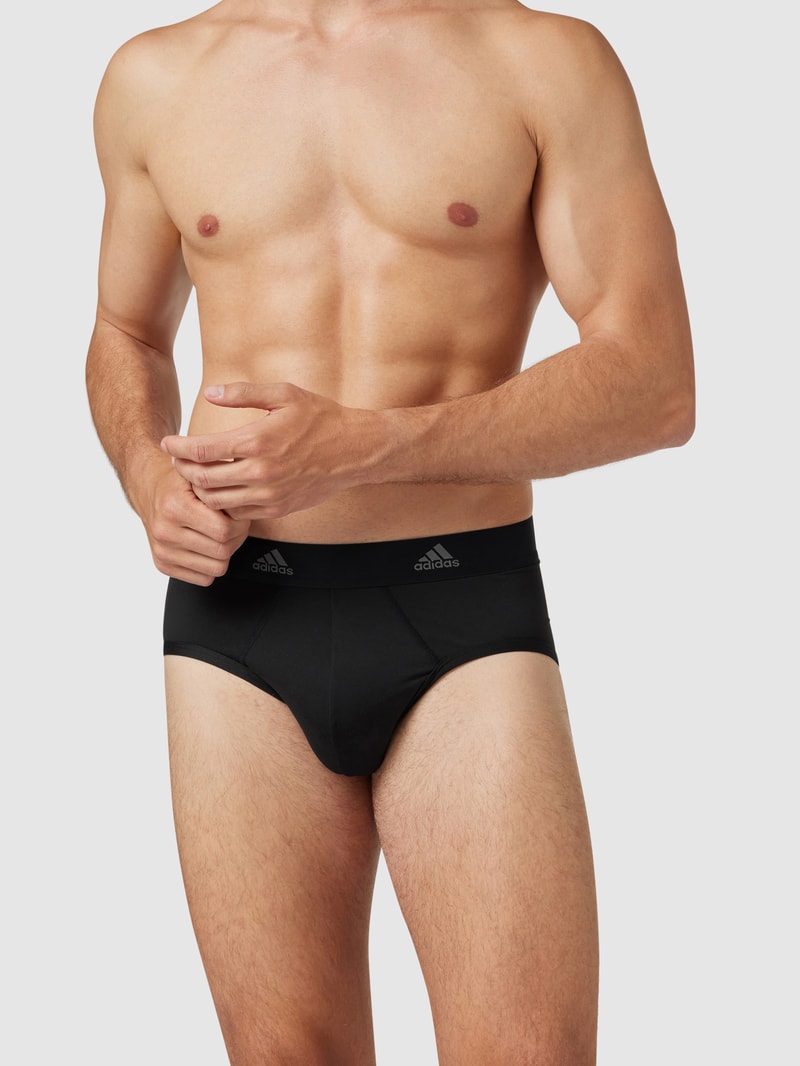 Slip mit Label-Details im 3er-Pack in schwarz