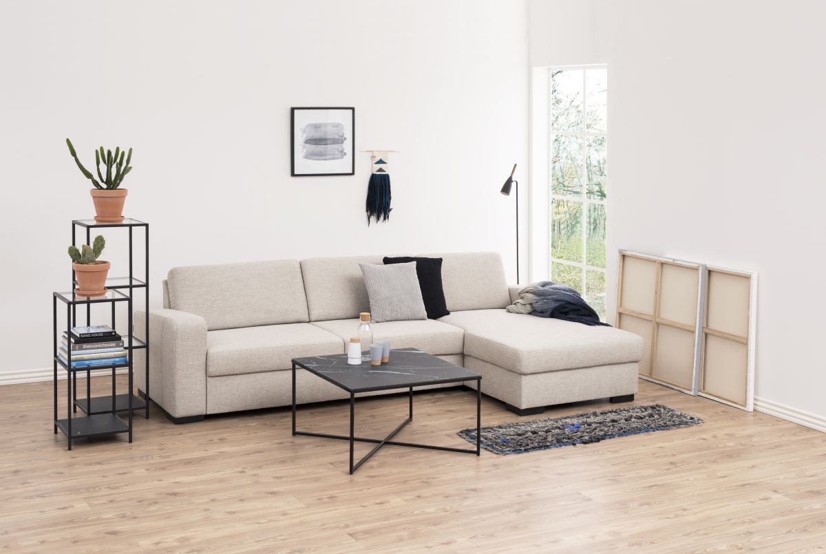 Eck-Regal Seaford Glas 120 cm