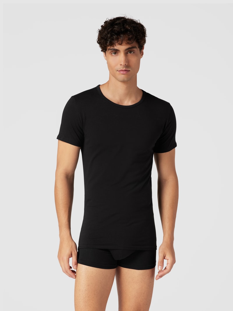 T-Shirt im 3er-Pack in silber meliert