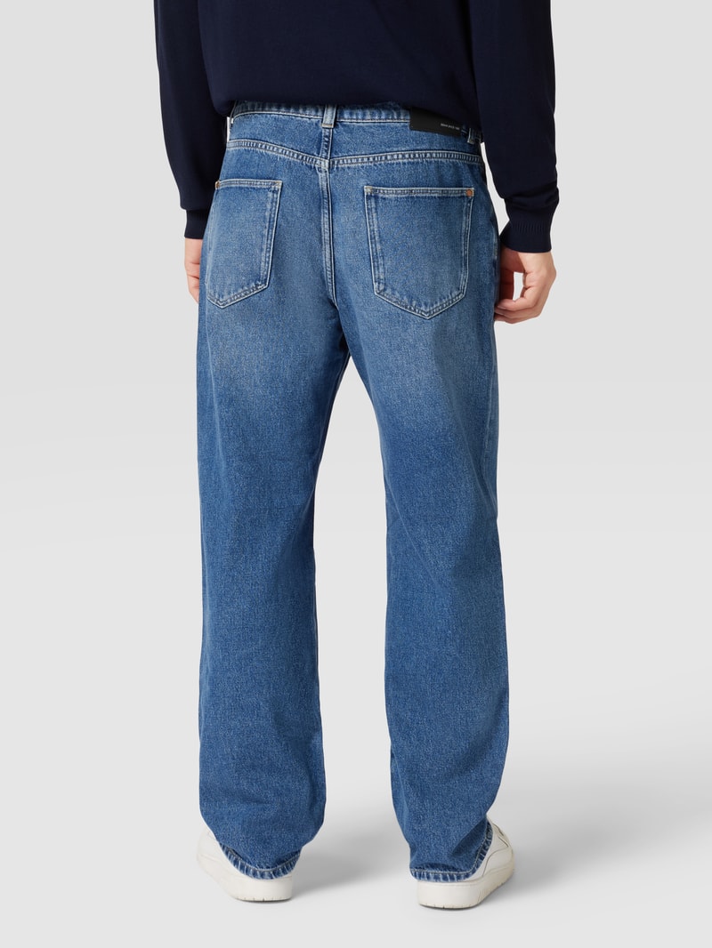Baggy Fit Jeans mit Brand-Detail in blau