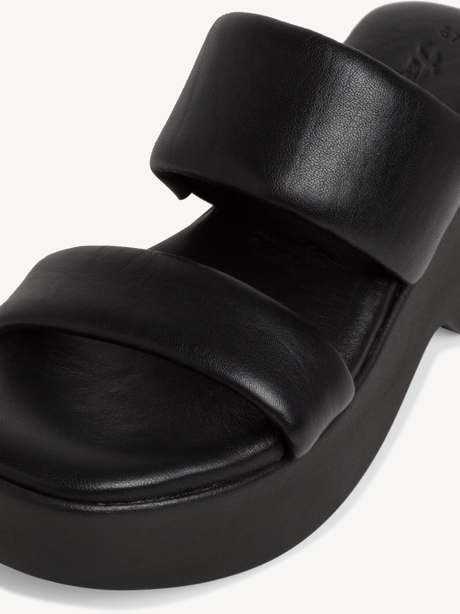 Mule en cuir - noir