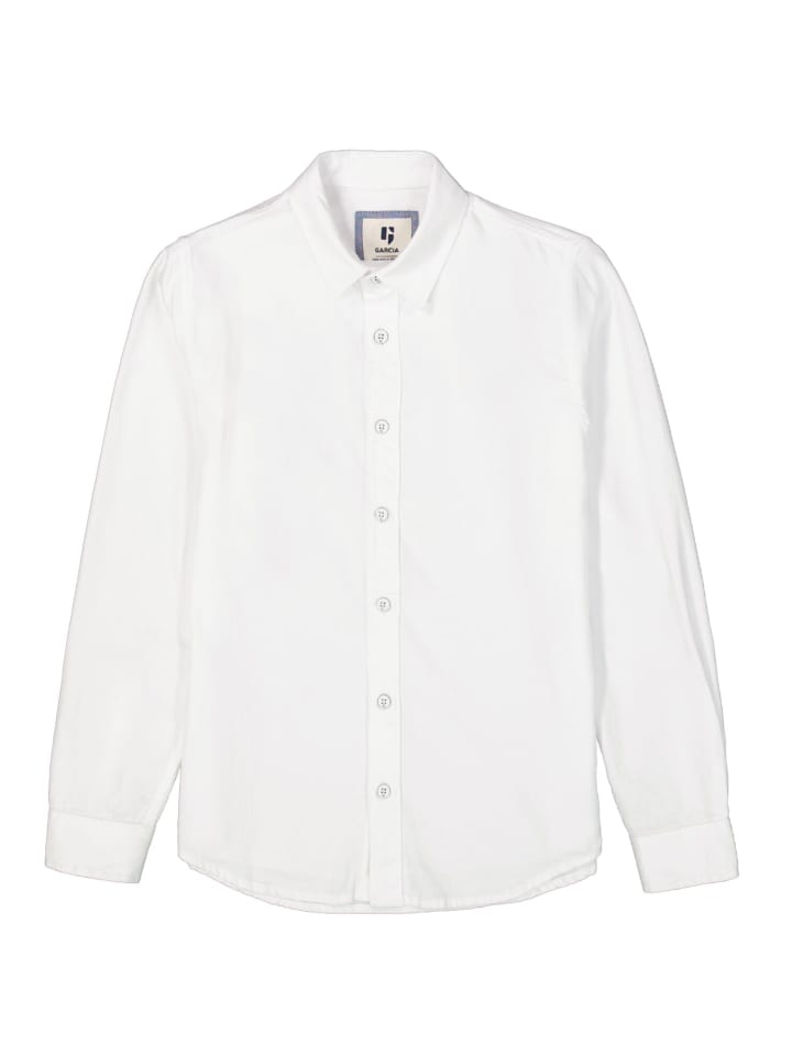 Garcia Langarmhemd festlich in off white günstig kaufen