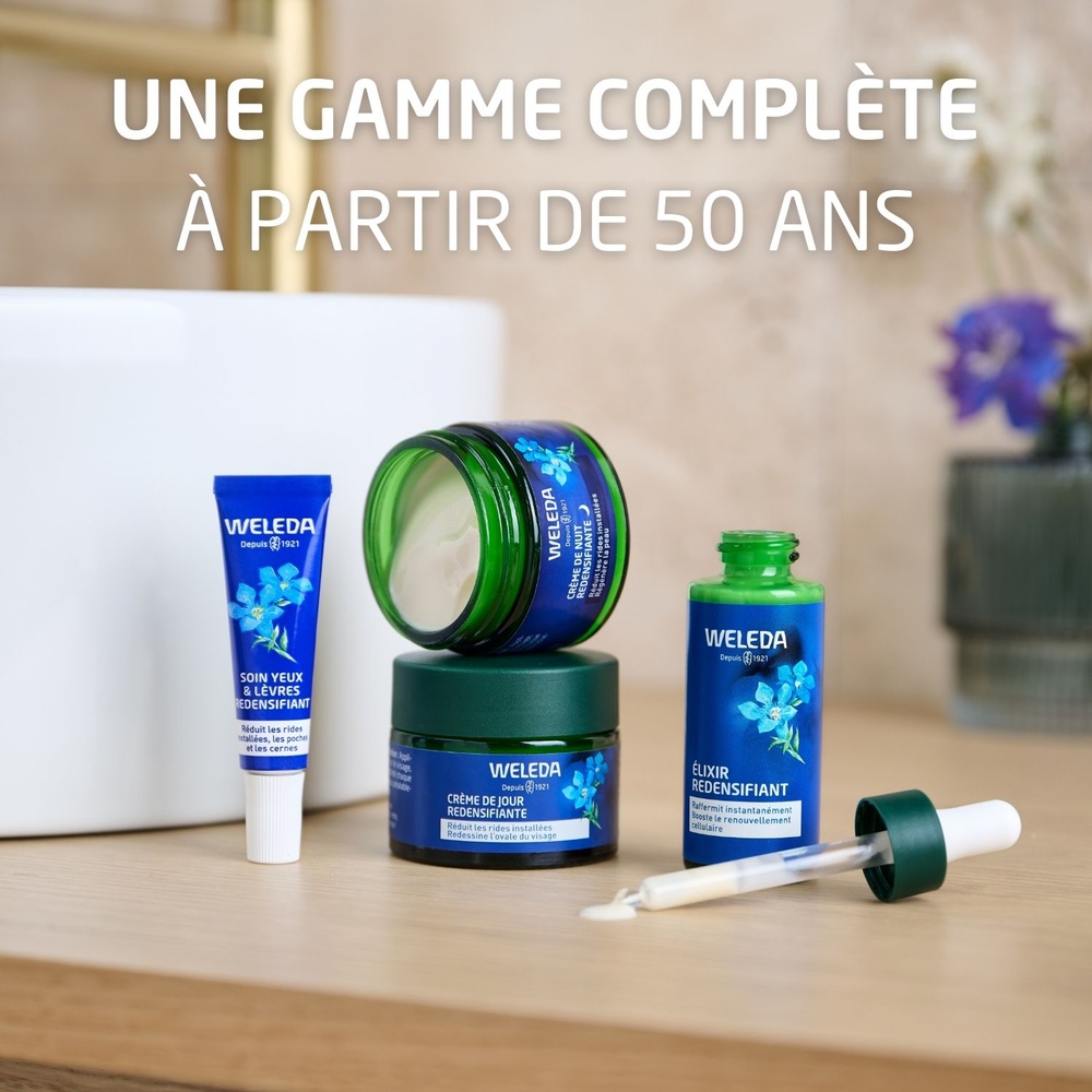 WELEDA Crème de Nuit redensifiante Gentiane Bleue et Edelweiss - 40 ml Soins du visage