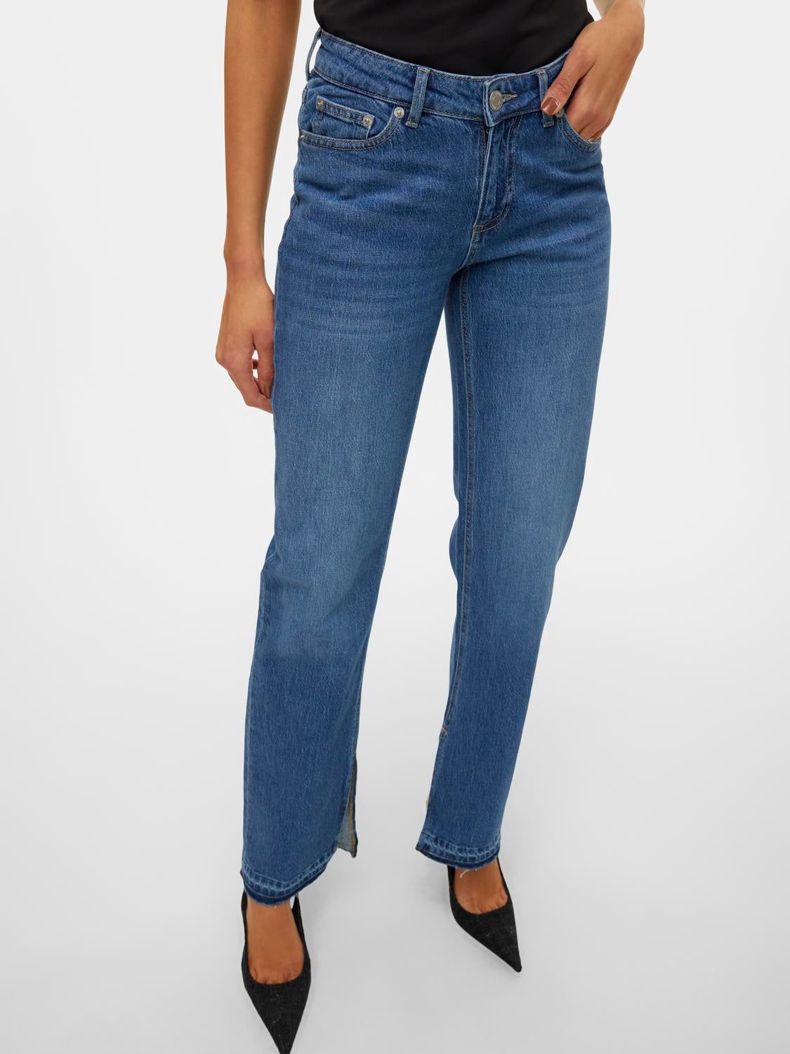 VMJADA Mid Rise Gerade geschnitten Jeans