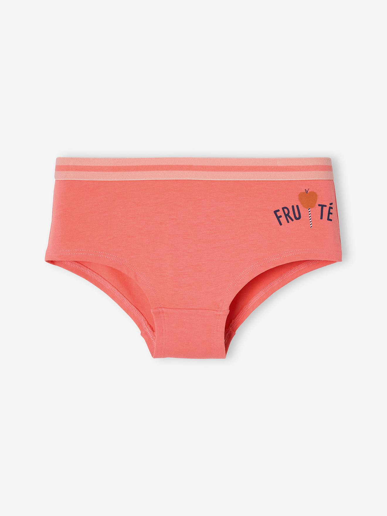 Vertbaudet 5er-Pack Mädchen Shortys - pfirsich