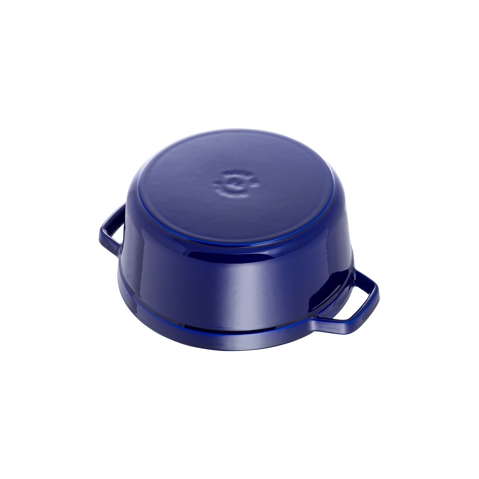 Cocotte 24 cm, rund, Dunkelblau, Gusseisen