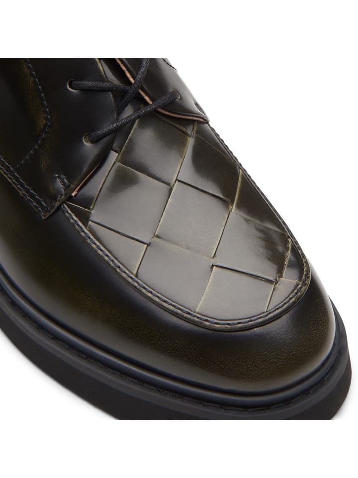 Clarks Leder-Schnürschuhe ''Splend Weave'' in Braun günstig kaufen