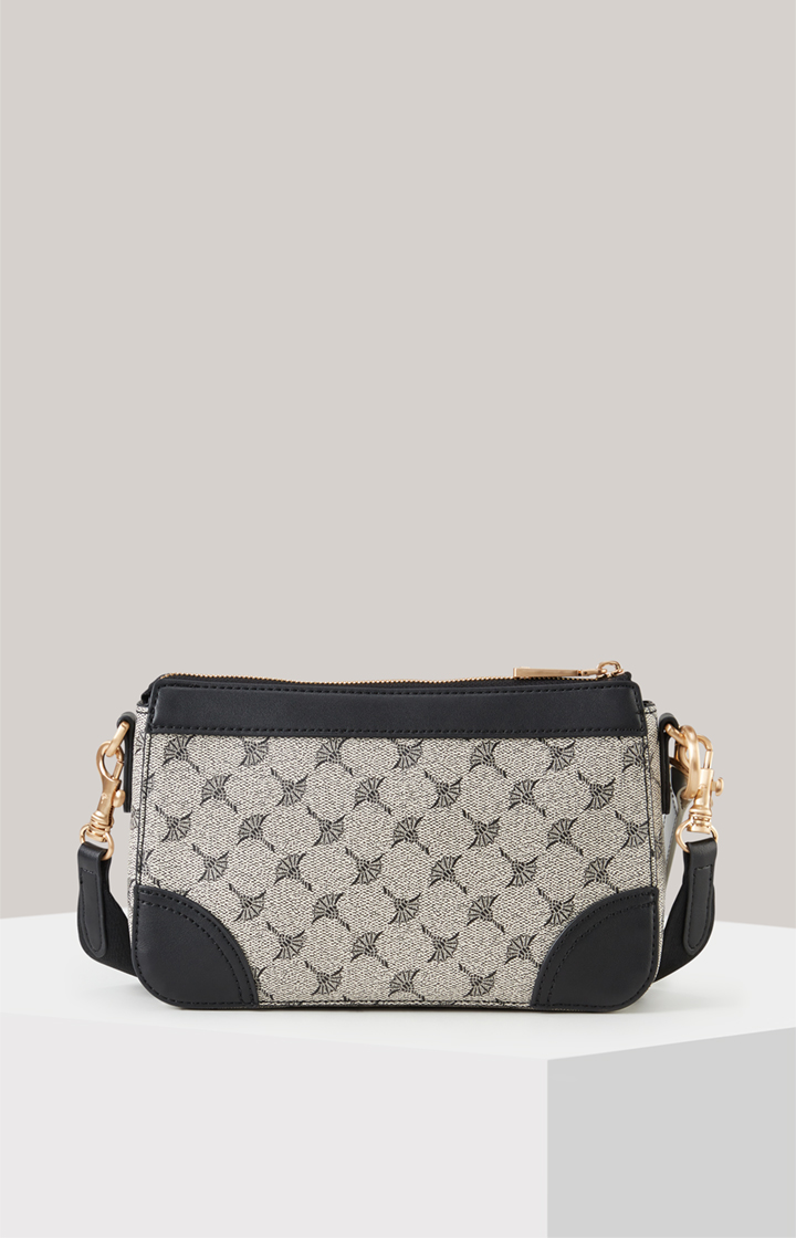 Schultertasche Mazzolino Edition Jasmina in Schwarz/Offwhite