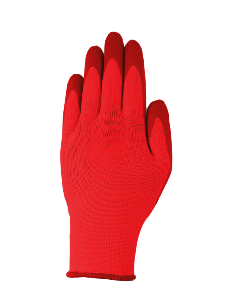 Powertec Garden Gartenhandschuhe - 5er-Pack, Rot/Rot, Gr. S