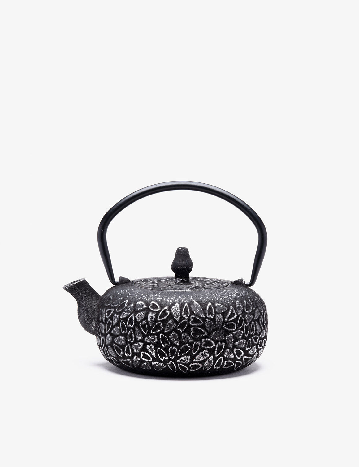 Théière Fonte de Chine  Yezi 0,6 L  noir/argent