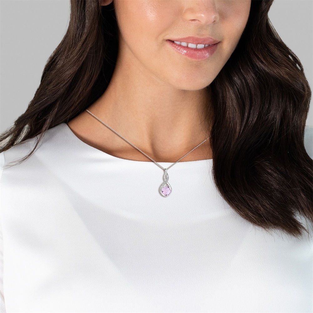 Rafaela Donata Chaîne Argent sterling Améthyste en Argent Bijoux