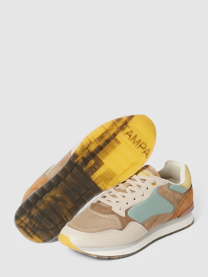 Sneaker im Colour-Blocking-Design Modell 'TAMPA' in beige